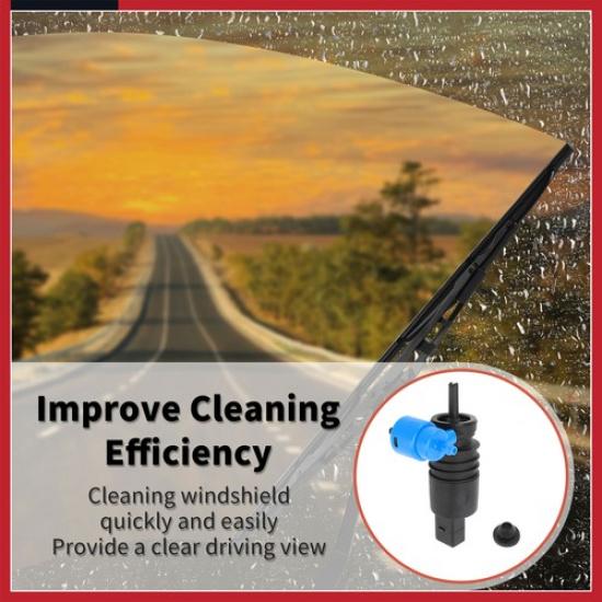 Windshield Washer Pump w/Grommet Washer Fluid Pump for Vauxhall Viva