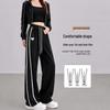Langsha Women's High-Waisted Wide-Leg Casual Sweatpants