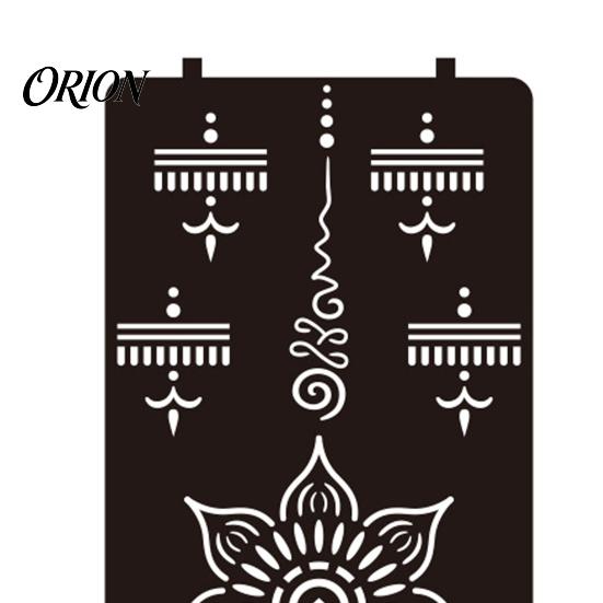 Wedding Henna Stencil Reusable Indian Tattoo Stencils, Mehndi Hand Painting Templates, Bohemian Style DIY Flower Pattern for Body Art, Festival Makeup