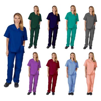 Xia Doctor Unisexowy Zestaw Scrub: Wygodny, Oddychający i Odprowadzający Pot Fartuch Chirurgiczny z Krótkim Rękawem