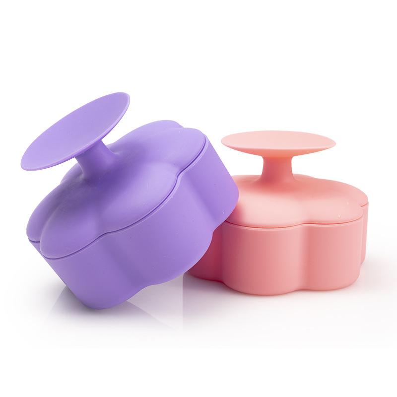 Silicone Cleaner Mat Portable Foldable Pad For Tools Makeup Brush Cleaning Box Soft Mat With Convex Texture Brush