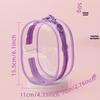 15CM Double Zipper Ita Bag: Durable Transparent Cotton Carrier for Doll Figurines