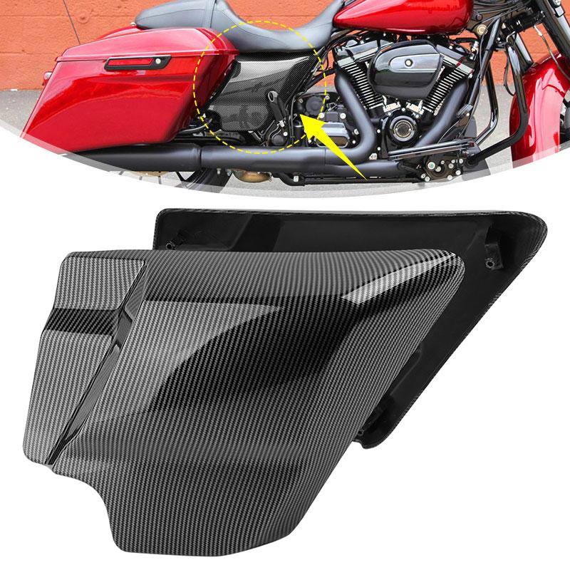 

Motorcycle Accessories Side Battery Fairing Covers Panel Carbon Fiber For Harley Touring Electra Street Glide Road King 09-23