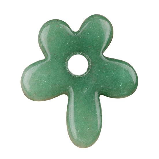 

Pendant Natural Stone Round Five-Petal Flower Carved Pendant with Hole Lanyards Chains Bracelets Keychains Pendant Jewelry H
