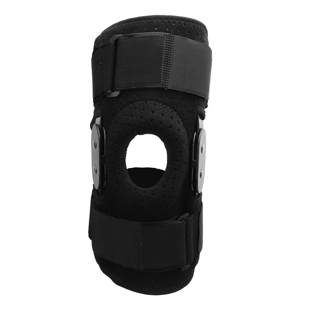 Protective Knee Pad Foldable Aluminum Plate Shock Absorbing Anti Slip Strap Breathable Knee Brace for Running