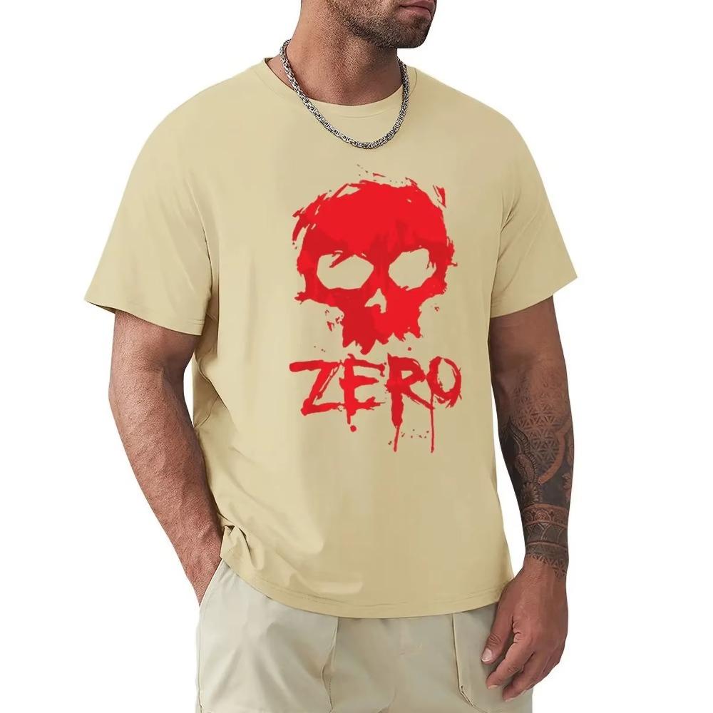 New Zero Original Skate Vintage Skull Men'S Black T-Shirt Unisex Men Women Tee Shirt