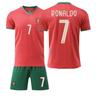 Dětské fotbalové vybavení 2526 Sezóna Portugalsko Domácí 7 Ronaldo Dres Červená Fotbalová souprava