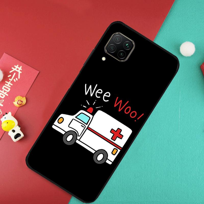 EMT EMS Ambulance For Huawei Nova Y73 Y70 Y72 Y60 Y90 Y61 Y91 8i 7i 11i 12i 12s 9 10 SE P20 P30 P40 Lite Case