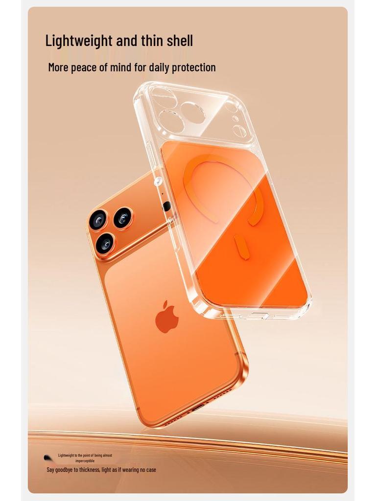 iPhone 17 Pro Max Magnetic Transparent Case with Drop Protection