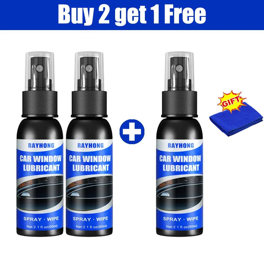 Spray Lubrificante per Vetri Auto 60ml Elimina Rumori Alzacristalli Lubrificazione Gomma Guarnizione Tetto Apribile per Funzionamento Fluido