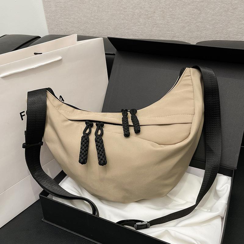 

2024 новий літній простий модний мішок для пельменів, тренд, проста сумка через плече, проста модна сумка-почтальон, сумка-ніша хакі