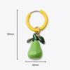 Niche Design Sense Color Vegetable Fruit Earrings Stainless Steel Quality Assurance Color