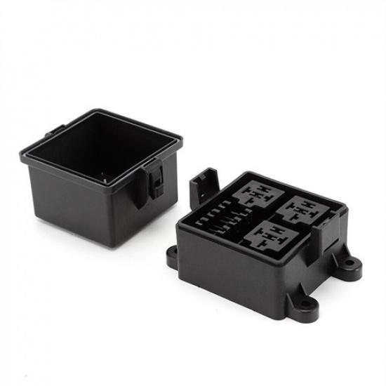 3-Way Relay Fuse Holder Box w/ 5Pin 40A Relays & Fuses For 12V Automotive Marine