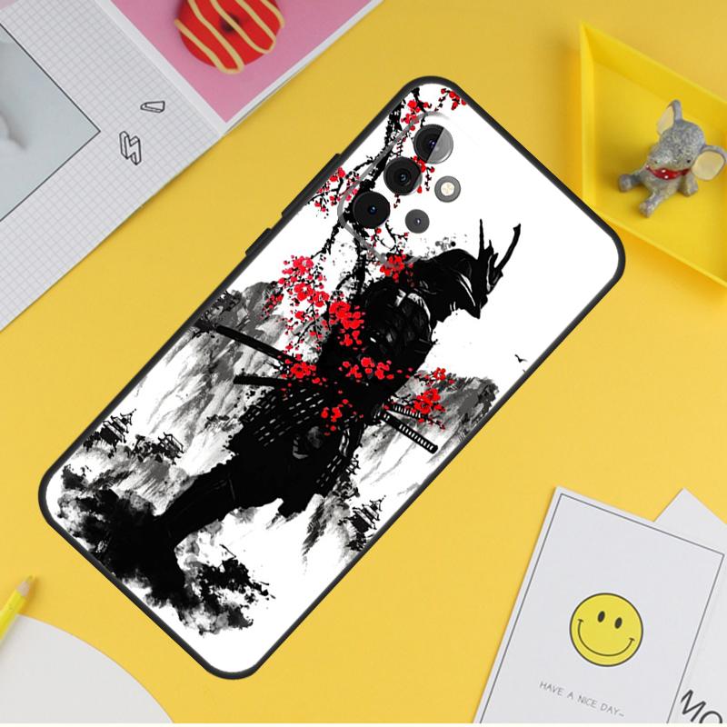 Japanese Samurai Warrior Case For Samsung Galaxy A15 A17 A54 A34 A14 A13 A23 A33 A53 A52 A32 A12 A56 A36 A16 A35 A55