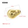 Unique Round and Heart-Shaped 3D Spacer Beads, Gold-Plated Brass Metal Beads DIY Crafting Supplies for Necklaces Bracelets:VZ446