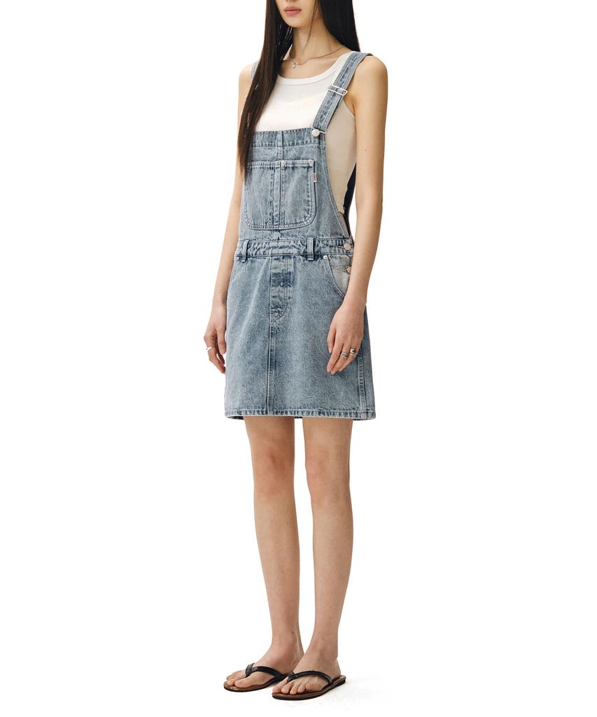 Deketeuumeon Signature Bib Overalls Skirts Dcwop002Lightblue