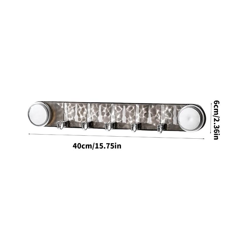 Robuste Kunststoffmaterialien Wellendesigns Mehrzweckhaken Wohnaccessoire für Heimaufbewahrungslösung ohne Bohren