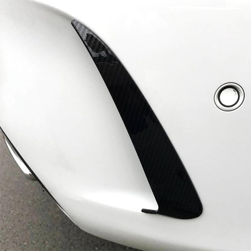 Car Rear Bumpers Diffuser Lip Surrounds Spoilers Flank Tail Wind Knife Air Outlet Cover Sticker for W205 C43 C63 Durable