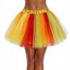 Women's Adult Witch Costume Set with Hat, Striped Socks, Gloves and Tulle Skirt for Halloween Party