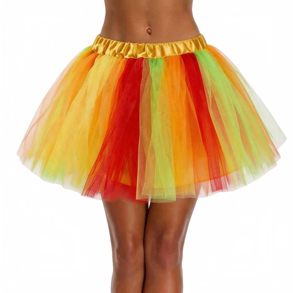 Women's Adult Witch Costume Set with Hat, Striped Socks, Gloves and Tulle Skirt for Halloween Party