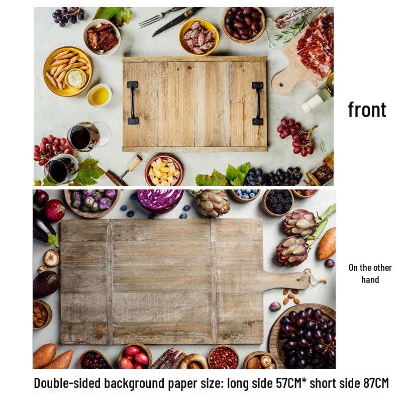 Double-Sided 3D Photo Backdrop for Food Photography and Still Life Props