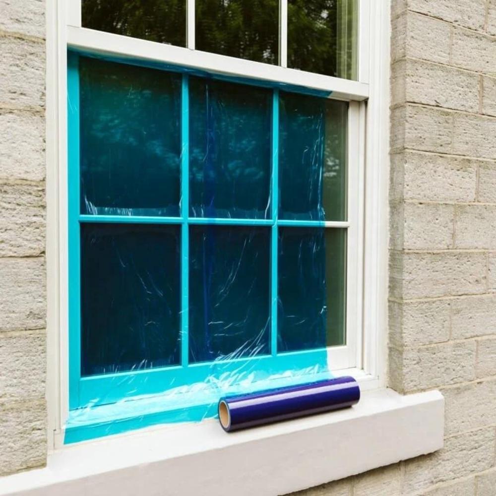 Blue Protective Film 75M Self-Adhesive Uv Windows Glass Construction Floor