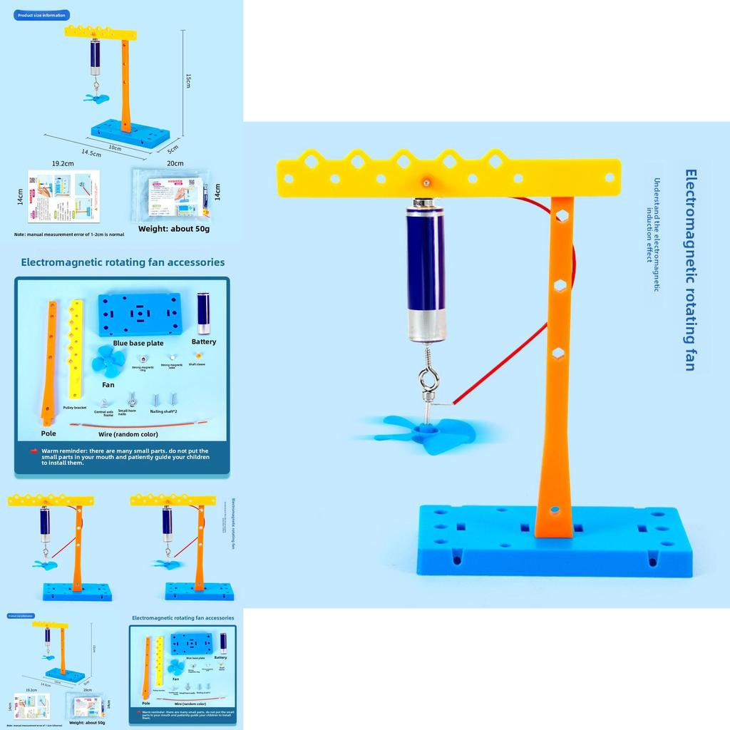 Expérience Scientifique DIY Ventilateur Rotatif Électromagnétique Avec Kit Vapeur Pour Enfants Éducatif Amusant