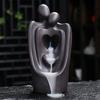 Y Purple Sand Backflow Incense Burner Ceramic Love Incense Holder Smoke Waterfall Aromatherapy Stove Home Tea Decoration Crafts