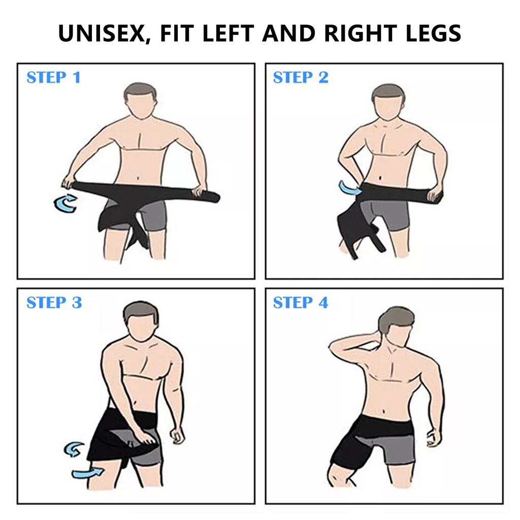 Verstellbare Hüftorthesen Männer Frauen Inguinalband Stützgürtel und Ischias Leistenkompressionsbandage Orthese für gezerrten Leistenmuskel