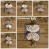 DIY Gifts Drop Pendant Christmas Tree Decoration Xmas Hanging Snowflake/Star/Angel Wooden Ornaments