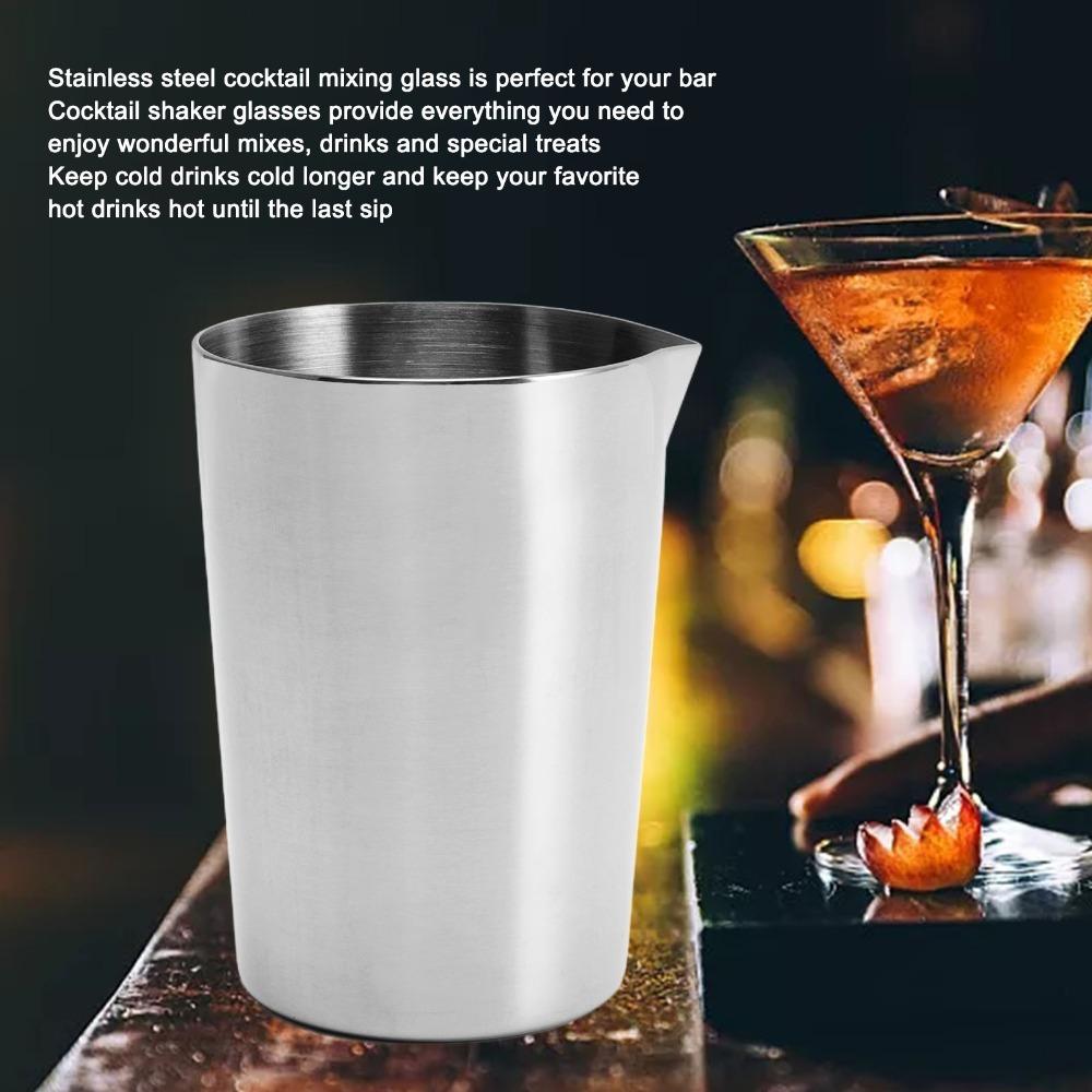 Eagle Mouth Cocktail Stirring Glass 304 Stainless Steel Wine Mixing Cup Drink Stirring