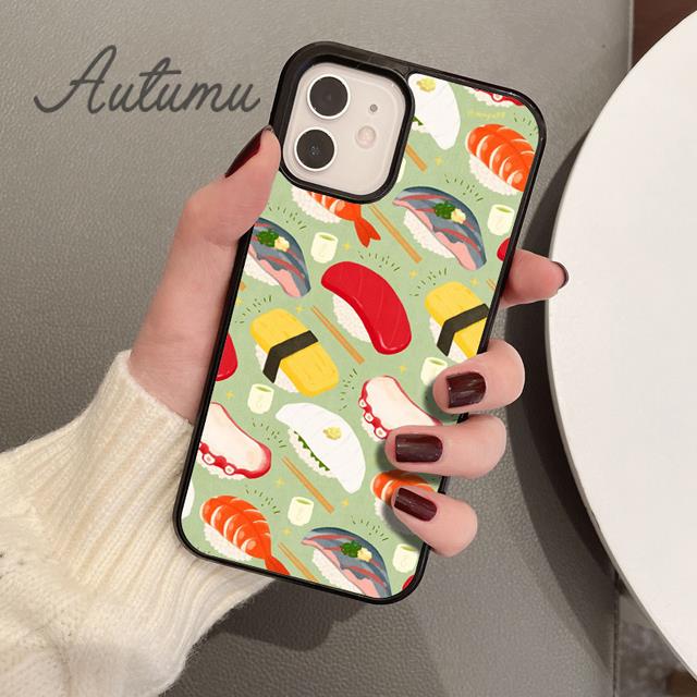 Japanese Cuisine Sushi Food Phone Case for iPhone 17 Air 15 16 16e 11 12 13 14 Pro Max Plus Coque Fundas Shell
