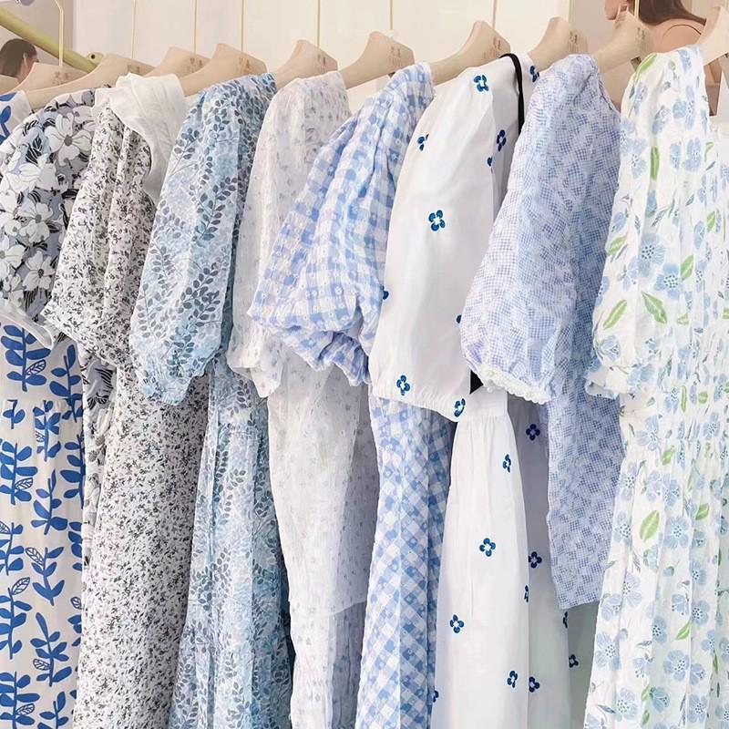 2025 Summer French Floral Print Dress - Thirteen Lines Brand Women's Collection