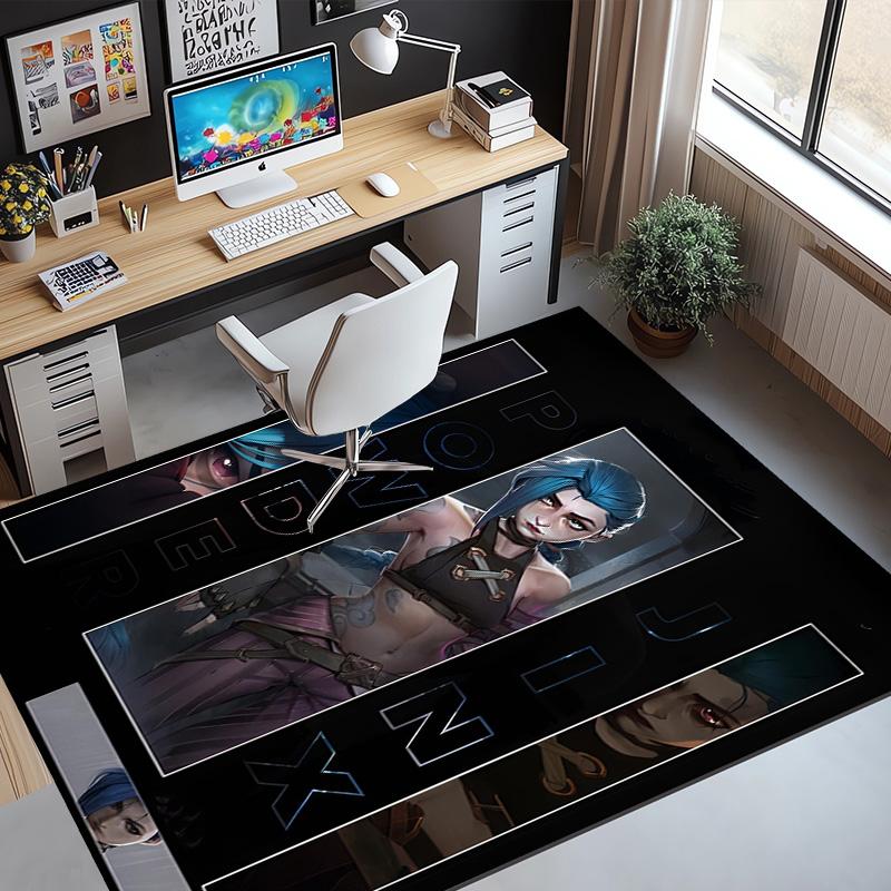 Jinx Pattern Rug, Indoor/Outdoor Mat, for Picnic, Gameroom, Bedroom, Office, Living Room, Home Decor Carpet, Birthday Gift