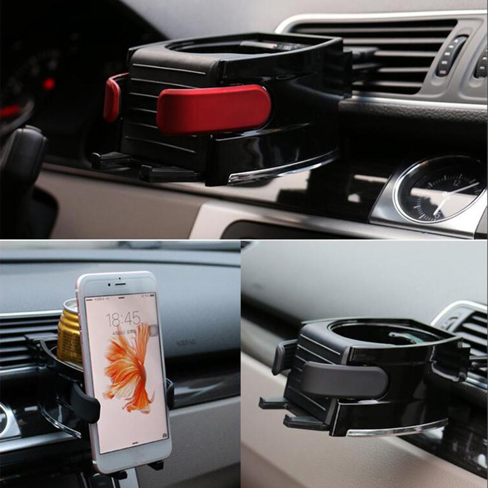 Multi-function 2 In 1 Car Cup Holder Outlet Air Vent Water Drinking Bottle Stand Bracket Navigation GPS Stand Mount Car