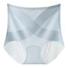 Ice Silk High Waist Cross Abdomen Control Panties - Seamless, Breathable, Quick-Drying Lift for Women