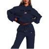 Womens Fleece Lined Tracksuit Hoodie Sweatpants Set Winter Casual Sportswear
