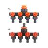 4-Way Tap Adapter Removable Garden Hose Splitters  Four Independent Switches for Outdoor Sprinkler Drip Irrigation System