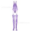 Sex Underwear Hollow Mesh Transparent One-piece Pajamas Nylon Jacquard One-piece