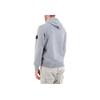 Stone Island Logo Badge Solid Fit Hooded Long Sleeve Sweatshirt Men sweatshirt Gray-Green 811564151-V0066