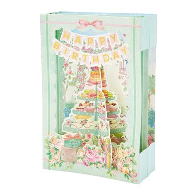 Sanrio Birthday Card Square Pop Afternoon Tea Greeting Card Can Be Shipped Overseas SANRIO 605867 BD195-3