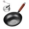 0-coated Hammer-textured Wok, Flat-bottomed Cooking Wok, Hand-forged Stir-frying Wok, Universal Stove, Wok, Iron Wok.