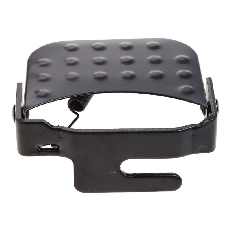 2Pcs Bike Rear Pedals, Steel Folding Bike Pegs, Non-slip Bicycle Footrests, Foot Plates Pedals for Folding Mountain Bike