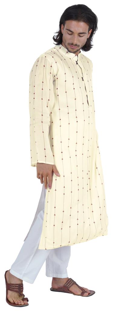 Atasi Traditional Party Wear Long Sleeve Kurta  Mandarin Collar Neck Casual