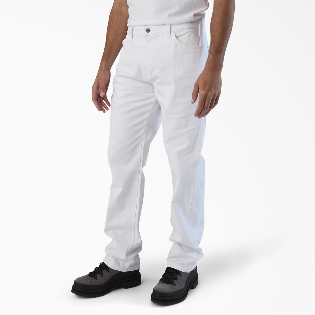 Dickies Utility Painter Pants A861G White W30L32 | Men's Carpenter Workwear