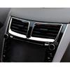 Car Middle Air Outlet Vent Frame Trim For Hyundai Accent 2012-2017 Chrome Steel