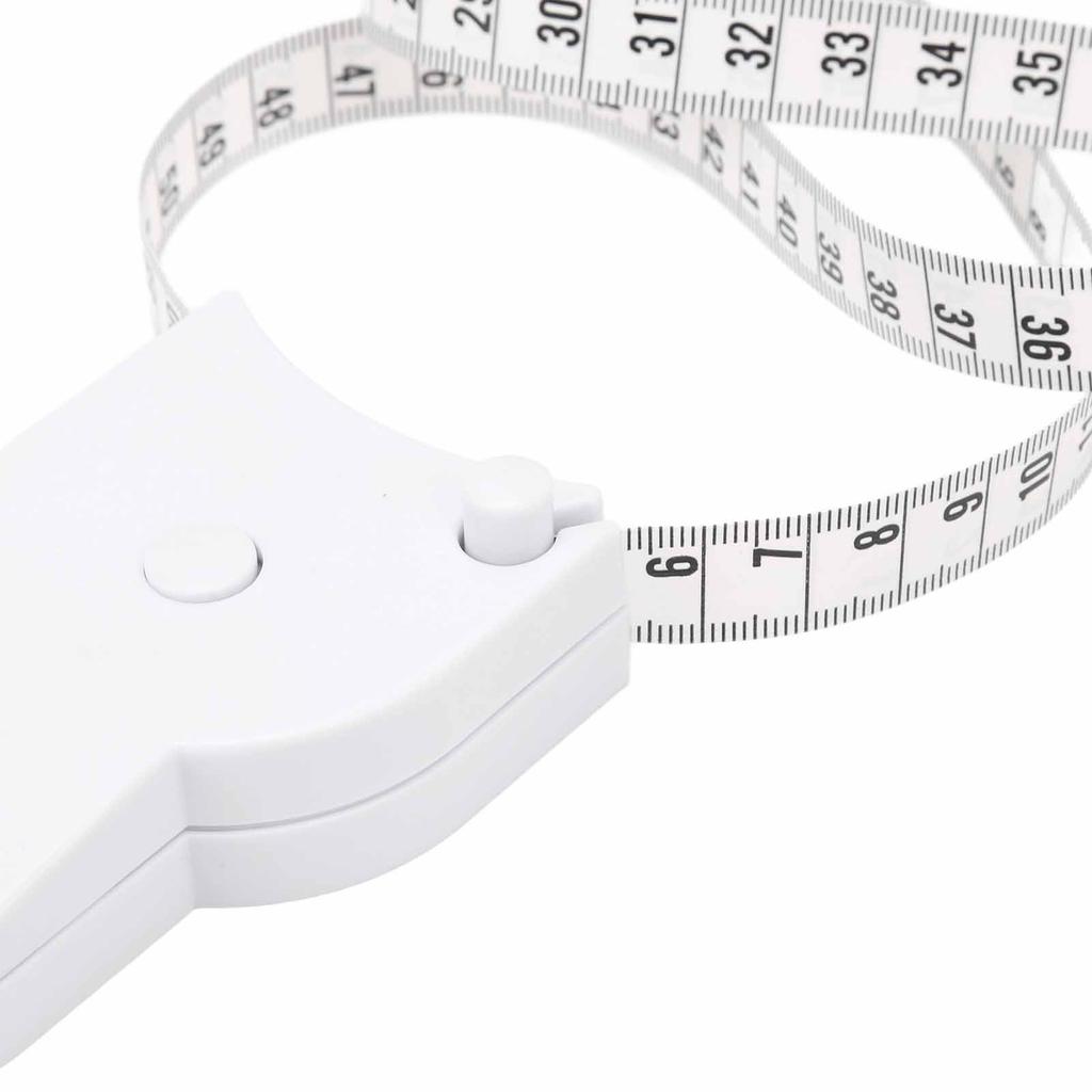 Skin Fat Caliper Press Type Clip Clear Scales High Accuracy Mm Inch Body Measure Tape White
