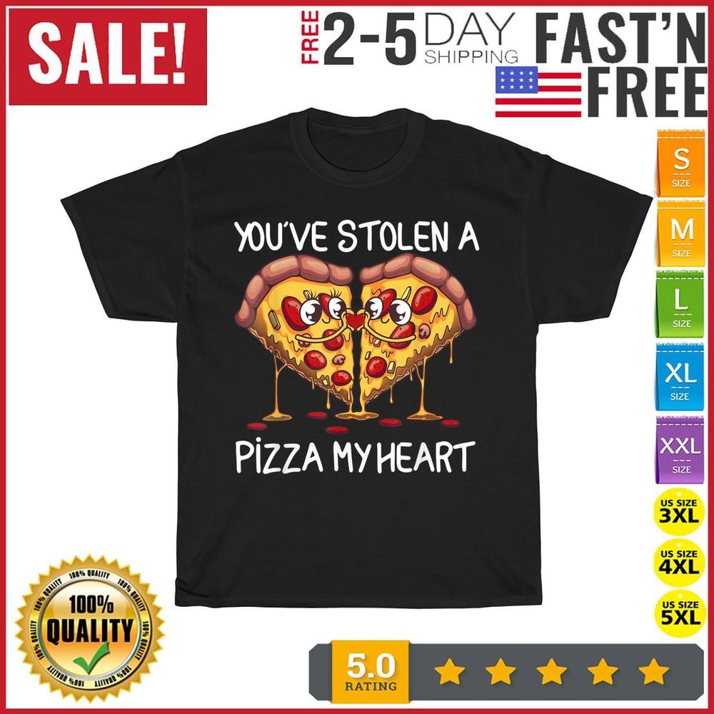 You've Stolen Pizza Of My Heart Cool Pizza Lover Vintage T Shirt Men Women NEW