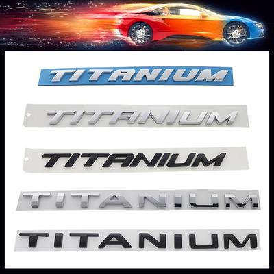 3D TITANIUM for Trunk Nameplate Decal Emblem Badge Sticker