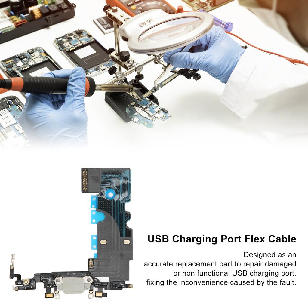 USB Charging Cable Phone Charging Port Connector Cable Replacement for 8 Repair